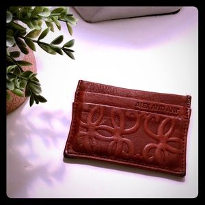 Alex and Ani Gabriel Leather Card Holder